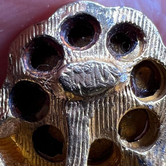 Signed Sphinx 9883 Margarita Heliotrope Rhinestone Floral Brooch Costume Jewelry - Picture 8 of 9